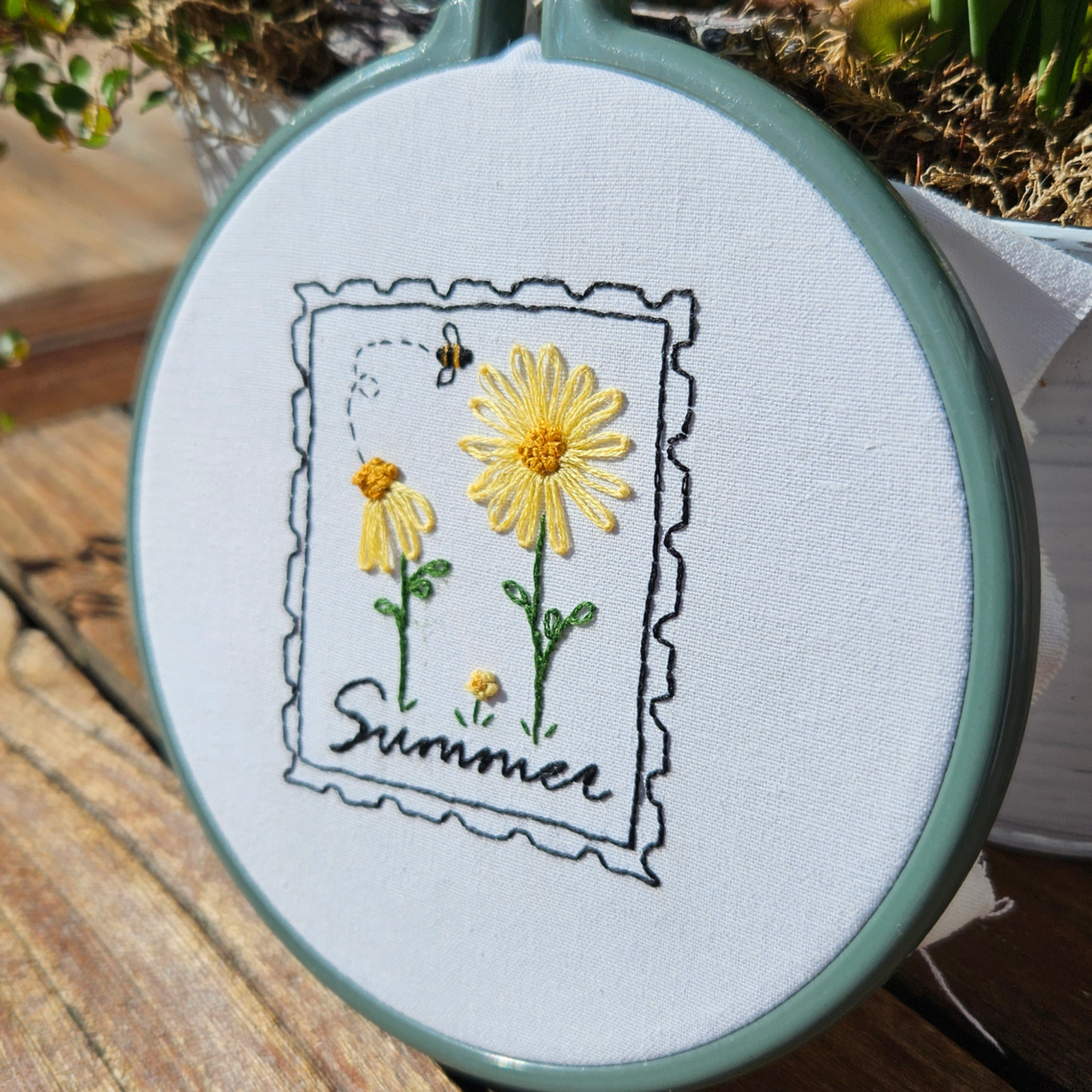 Summe Daisies Embroidery Pattern PDF Digital Download